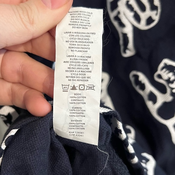 NWT Le Tigre All Over Print Navy Polo - Picture 9 of 10